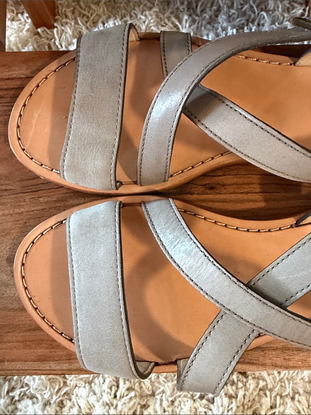 Cole Haan Crisscross Leather Sandals - Picture 6 of 10